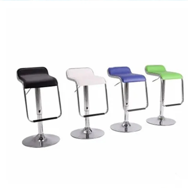 Sedia da Bar girevole di sollevamento girevole 56-76cm sedia da Bar regolabile in altezza PU cuscino morbido in pelle sgabello alto poggiapiedi