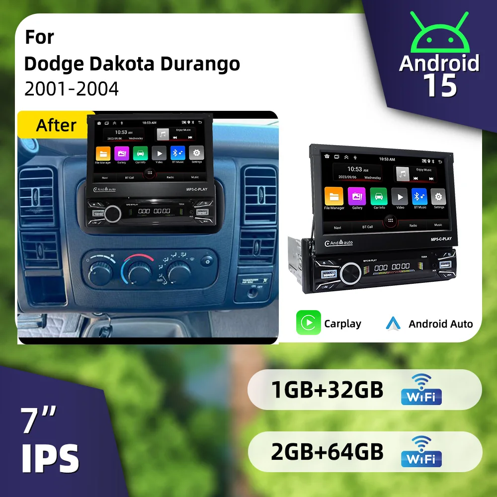 1Din Telescopic Car Stereo 7