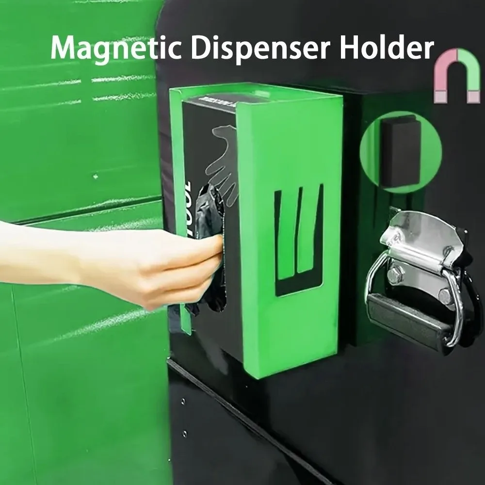 metal-magnetic-glove-holder-magnetic-mount-adjustable-spring-glove-box-holder-space-saving-wall-mounted-magnetic-storage-rack