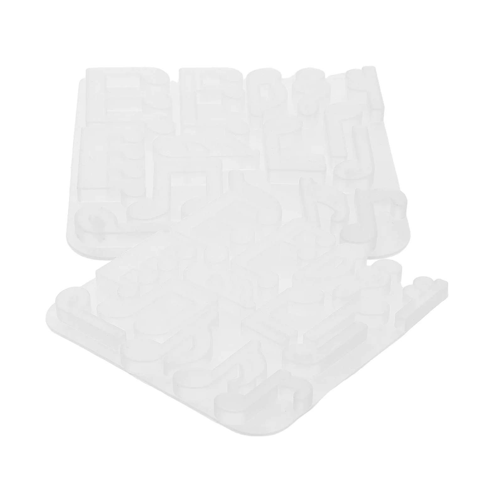 

2 PCS Note Resin Mold Earring Silicone Molds Ornament Embellishment Silica Gel Epoxy