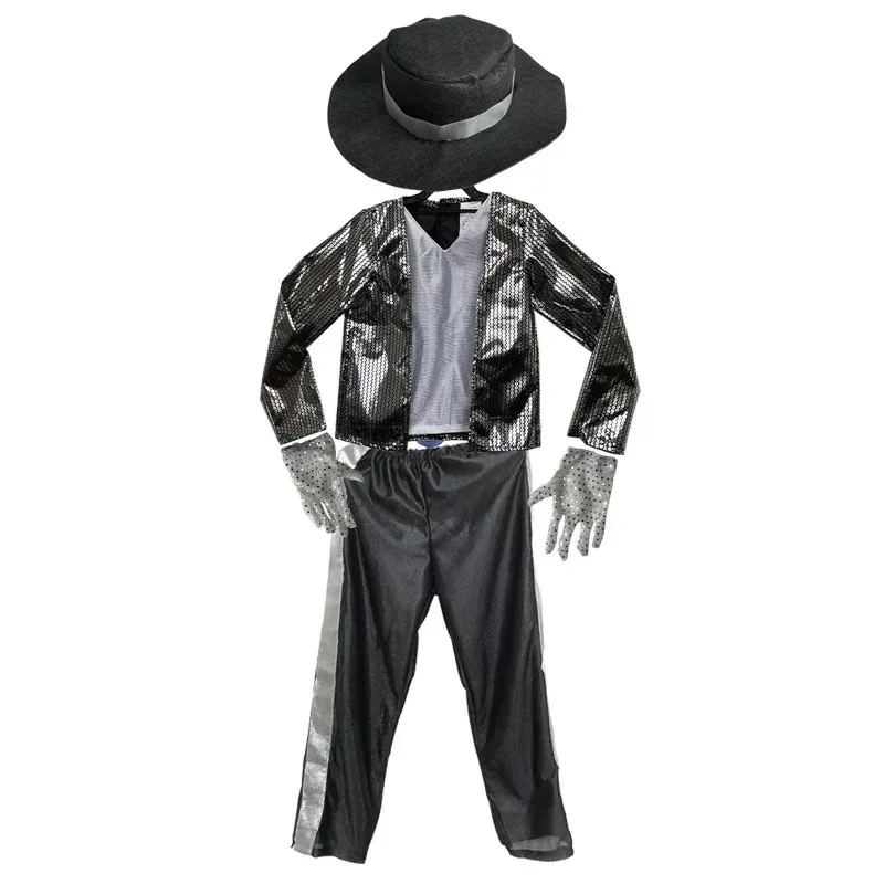 (#^.^#) 2026 New MJ Michael Jackson Coat Billie Jean Party Cosplay Superstar Singer Jacket Glove ren Dance Sets Costu →_→LOOK ME view 6