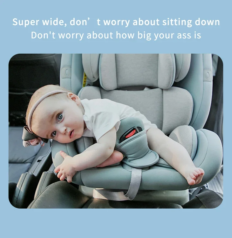 Child Safety Car Seat ISOFIX Booster For Children 360 degree Rotatable Booster For 0-12 Y