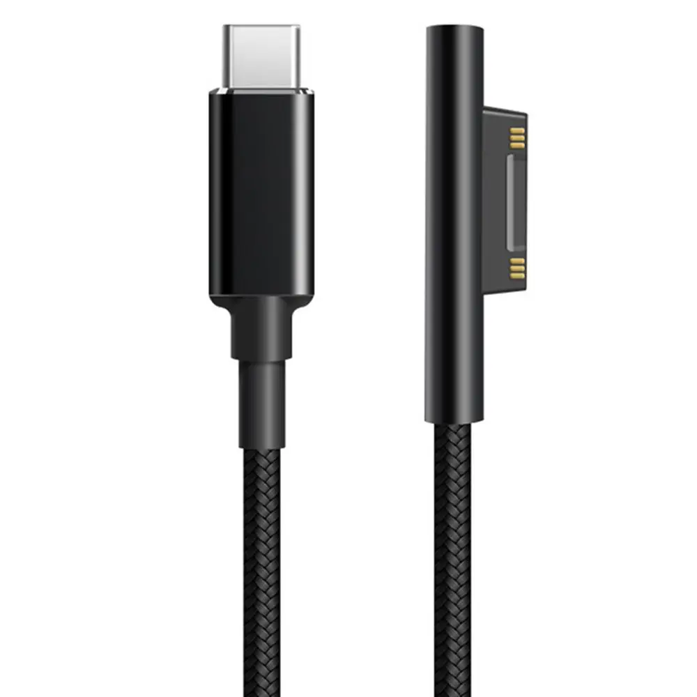 Adaptador de carregador para tablet e laptop USB tipo C PD cabo de carregamento rápido fonte de alimentação para Microsoft Surface Pro 7/6/5/4/3 livro/livro 2