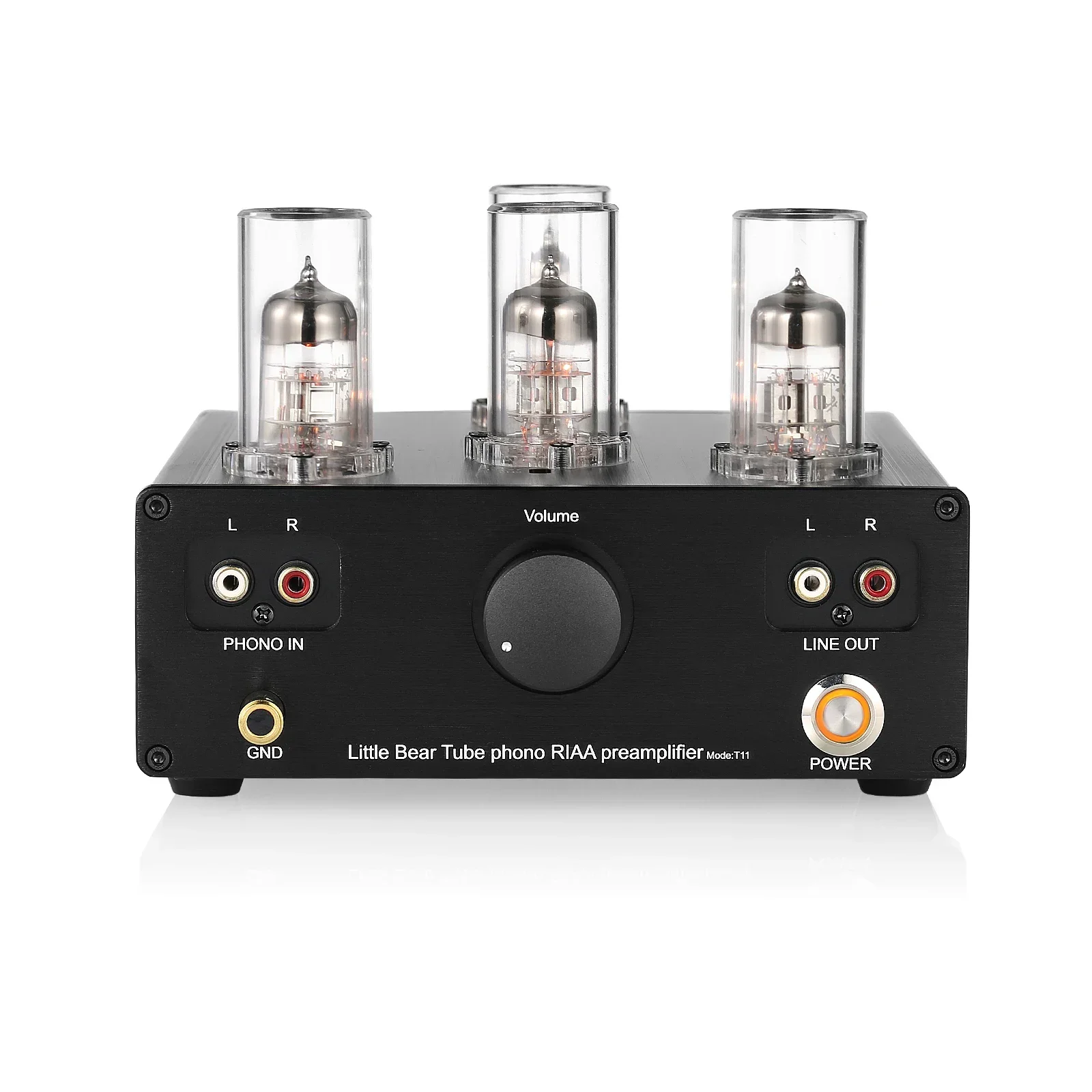 Nobsound Latest Little Bear T11 6N2/12AX7 Vacuum Tube Phono Turntable Preamp HiFi Pre-Amp MM RIAA Phonograph Pre-amplifier