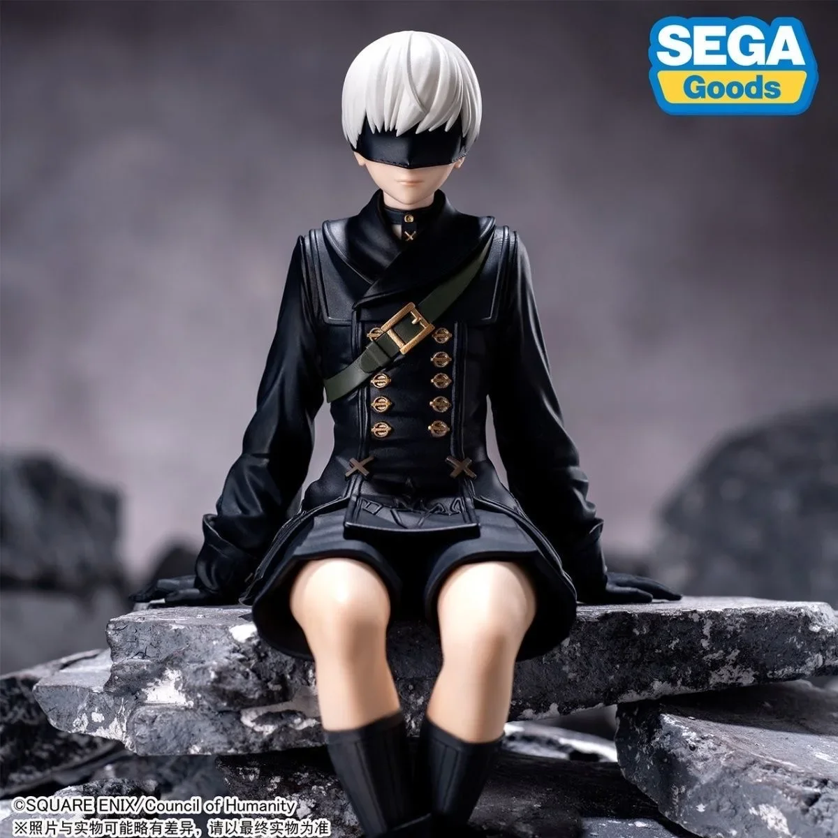 Spot SEGA Nier Mechanical Era Automatic Humanoid 9S No.9 S-shaped Small Seat Instant Noodle Landscape Product Handheld Toy Anime