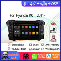 Android 12 Octa Core Auto Radio Stereo For Hyundai i40 2011- Car GPS Navigation Multimedia Player with RDS BT Wifi Aux