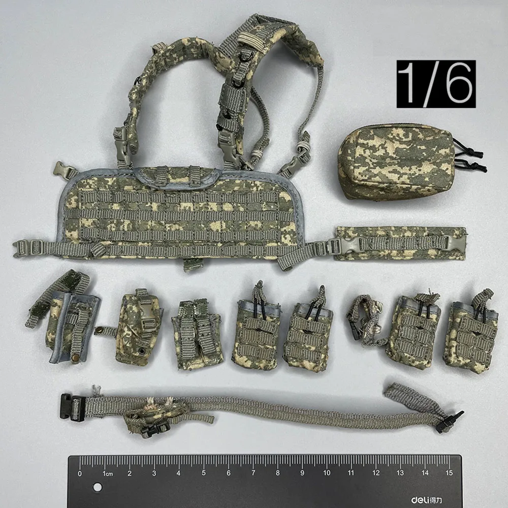 

HOTTOYS 1/6 US Central Intelligence Agency Sniper Force Soldier Hang Chest Vest Bullet Bags Model For 12inch Figure Accessories