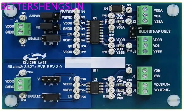 SI8274ISO-KIT SI8274/71 EVAL KIT Evaluation Board Development board