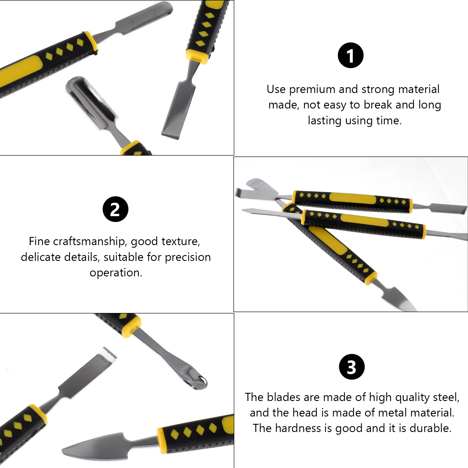 

6pcs Multi-Function Machine Shell Crowbar Compact Double-Ended Prying Tool For Phone Laptop Tablet Repair Durable