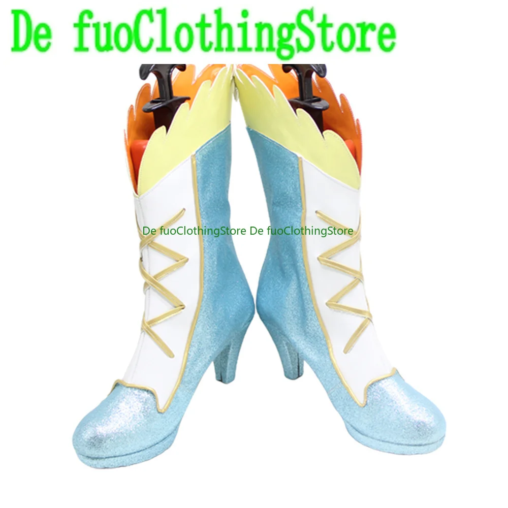 

Defuo THE IDOLM@STER Mukai Takumi Обувь для косплея Сапоги Игра Аниме Хэллоуин Рождественская обувь Магазин