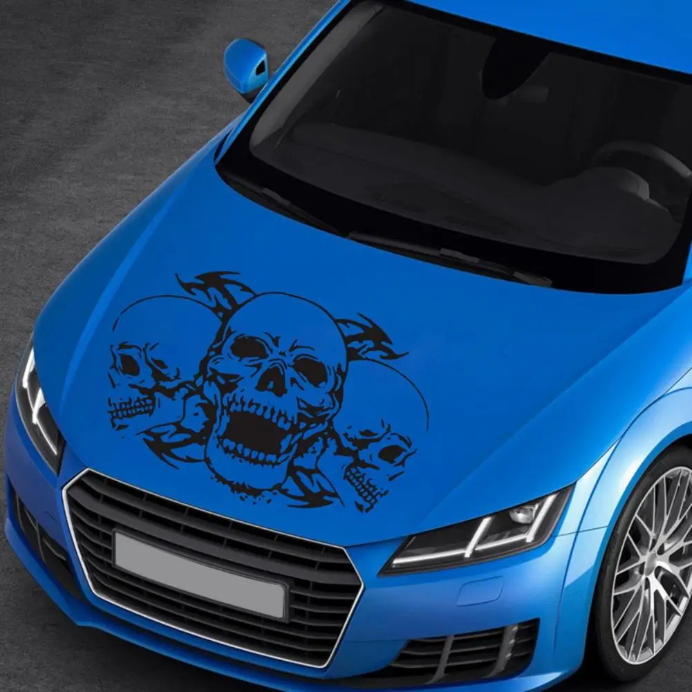 Skull Car Sticker Graphics Skeleton Truck Decoration Rv Camper Suv Body Side Hood Vinyl Auto Tuning Accessories