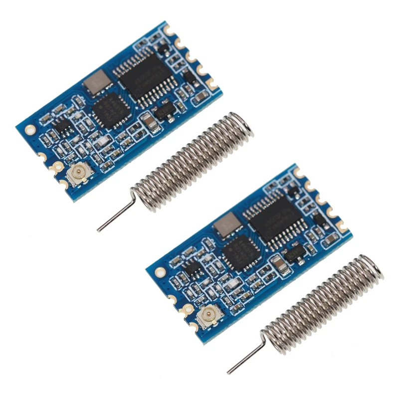 2PCS HC-12 433Mhz SI4463/SI4438 Wireless Serial Port Module 1000M Replace Bluetooth With Antenna