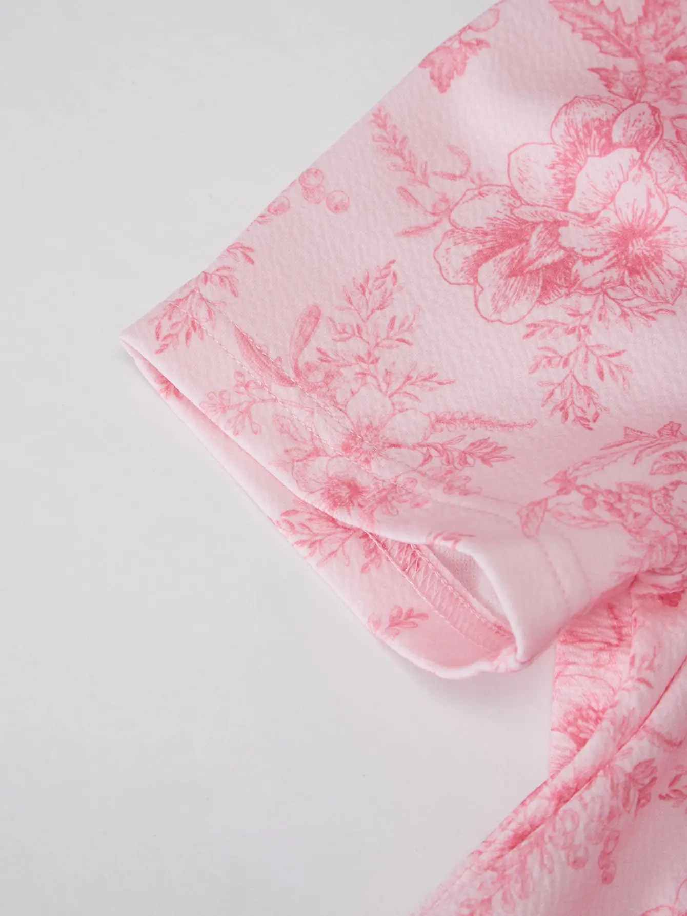 Elegantes Damenkleid mit Blumenmuster und Puffärmeln, modisches langes Kleid, Freizeitkleid, Urlaubskleid, Sommerkleid, Dropshipping – Detail 11