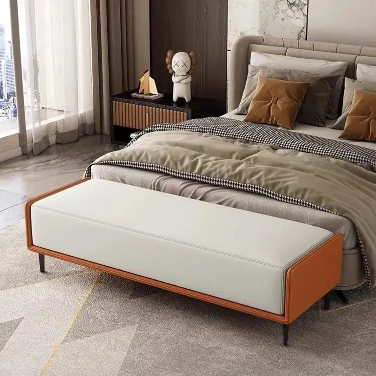 Italian light luxury shoe change home door bedroom end of bed living room entry clothing store bench