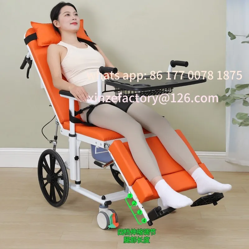 Customizable Lift Household Paralyzed Elderly Bathing Chair Multifunctional Hydraulic Lifting Flat Semi-reclining Toilet Chair