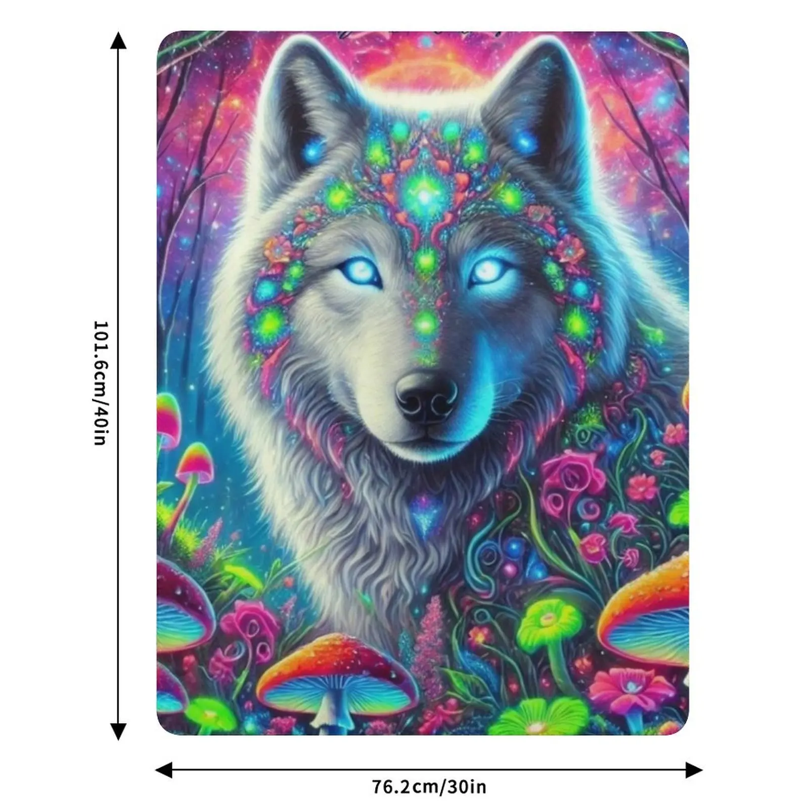 Mystic Forest Guardian Throw Blanket Decorative Beds Sofas Travel Kid'S Stuffeds Single Blankets 6