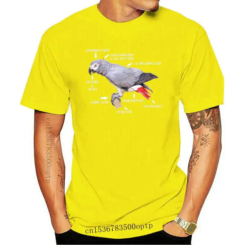 New Anatomy Of An African Grey Parrot - Bird Lover Premium T-Shirt