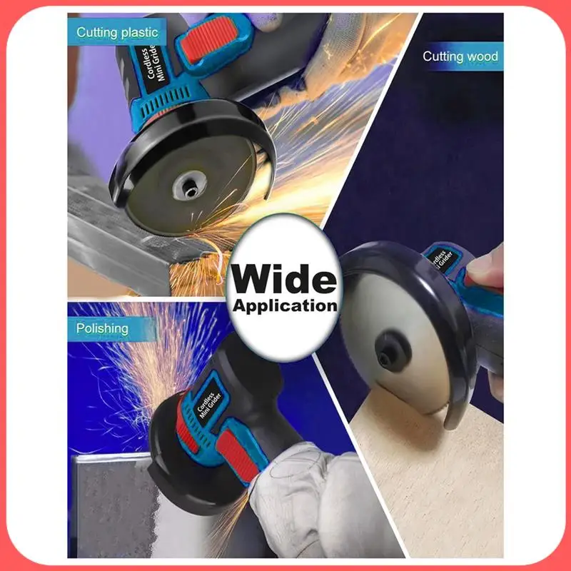 

AA89-Cordless Mini Angle Grinder Kit Small Angle Grinder Tool Kit With 2 Pack 12V Batteries, 19500 RPM Power Angle Grinders, US