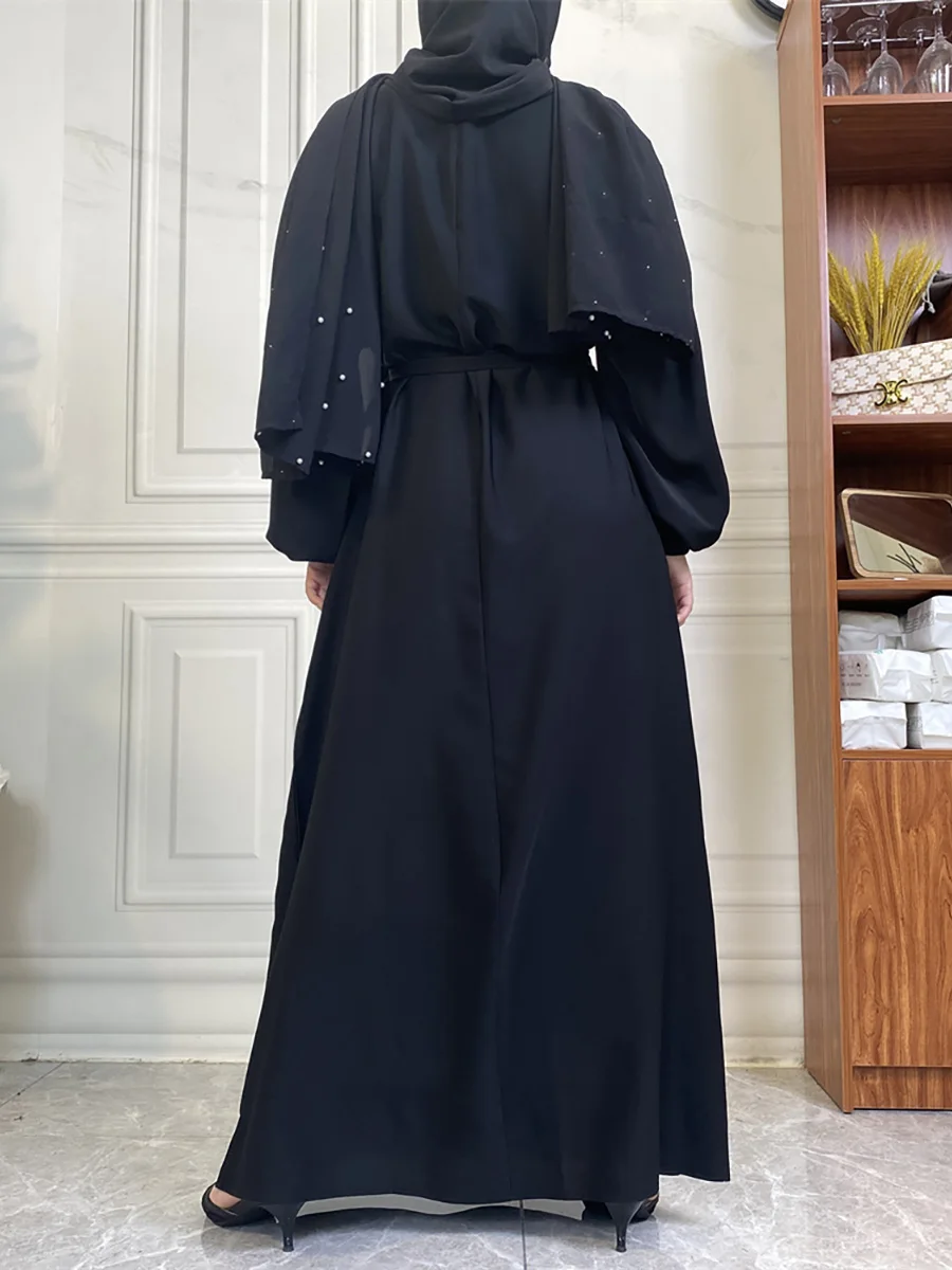 حار سيلي أسلوب بسيط فساتين مغربية قفطان تركيا بلون الخليج عبايات المرأة الإسلامية فستان طويل مسلم السعودية رداء رمضان 54
