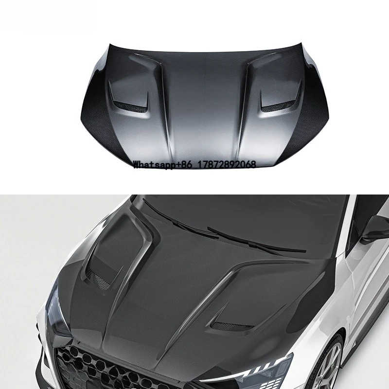 Dry Carbon Fiber Body Kit Engine Hood Bonnet for RS3 8Y Hatchback Sedan 2021 - 2026