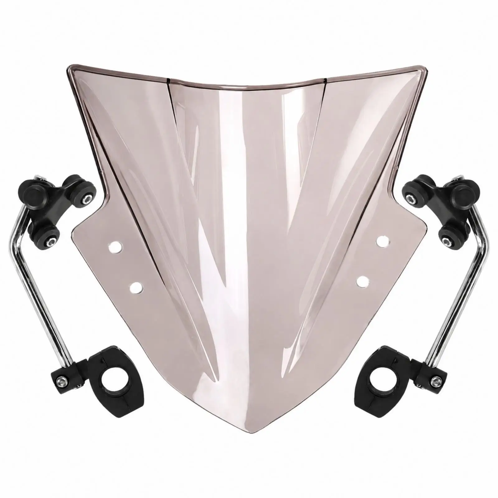 Motorcycle Wind Deflector Screen for Ninja 300 EX300 2013-2017 ABS Curved Front Shield Bracket