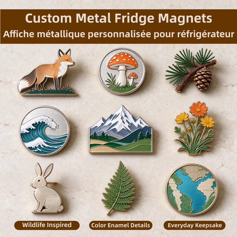 Custom 3D Metal Fridge Magnets Embossed Zinc Alloy Custom Durable Fridge Magnets Personalized Logo Crafts With Low Minimum Order
