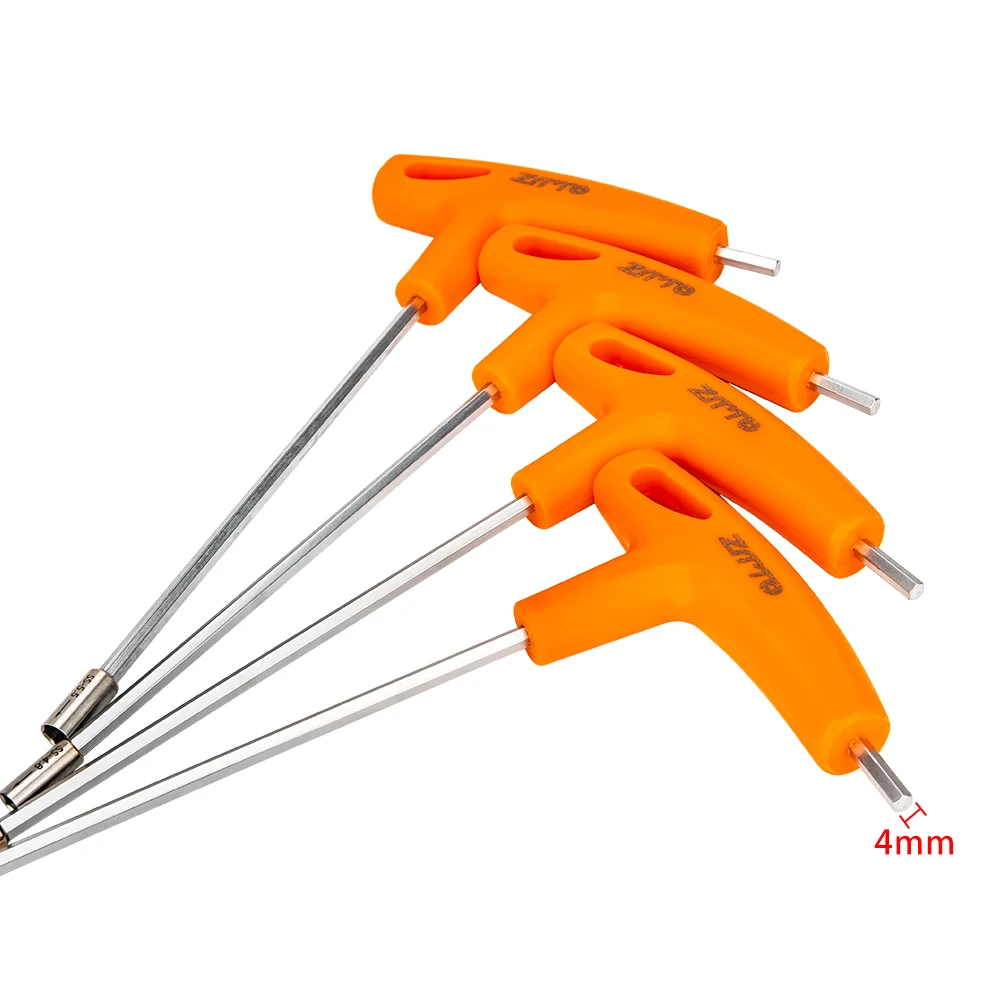 AliExpress ZTTO Bike Concealed Spoke Wrench T Shaped Sleeve Built-in Spoke Tool 3.2/3.6/4.8/5.5mm Hex Sockets Multi functional Repair Parts