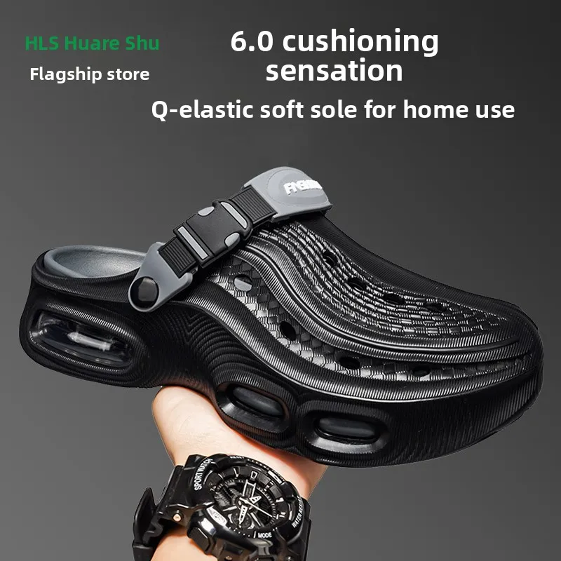 

Unisex Slippers Summer Outdoor Anti-Slip Thick Bottom Driving Dual-Purpose Sports Casual Beach Sandals Breathable EVA Material