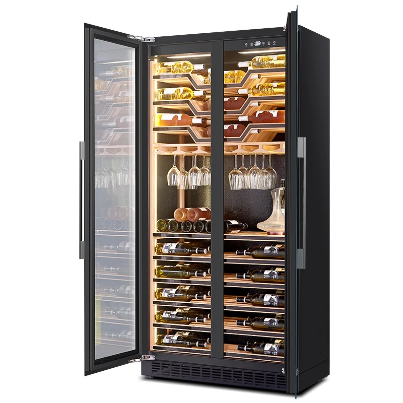 Home Gym Display Fridge Compressor Glass Door Luxury Beer Red Wine Dispenser
