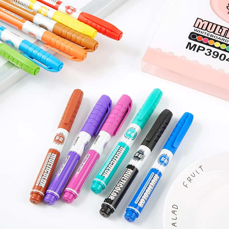 BAOKE M3904 علامات المسح الجاف رصاصة تلميح السبورة قلم تحديد للمعلمين مكتب واللوازم المدرسية