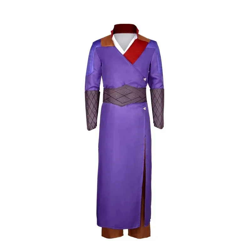 

Gale Cosplay Costume Trench Purple Robe Game Baldurs 3 Role Play Men Uniform Gate Halloween Christmas Carnival Full Set