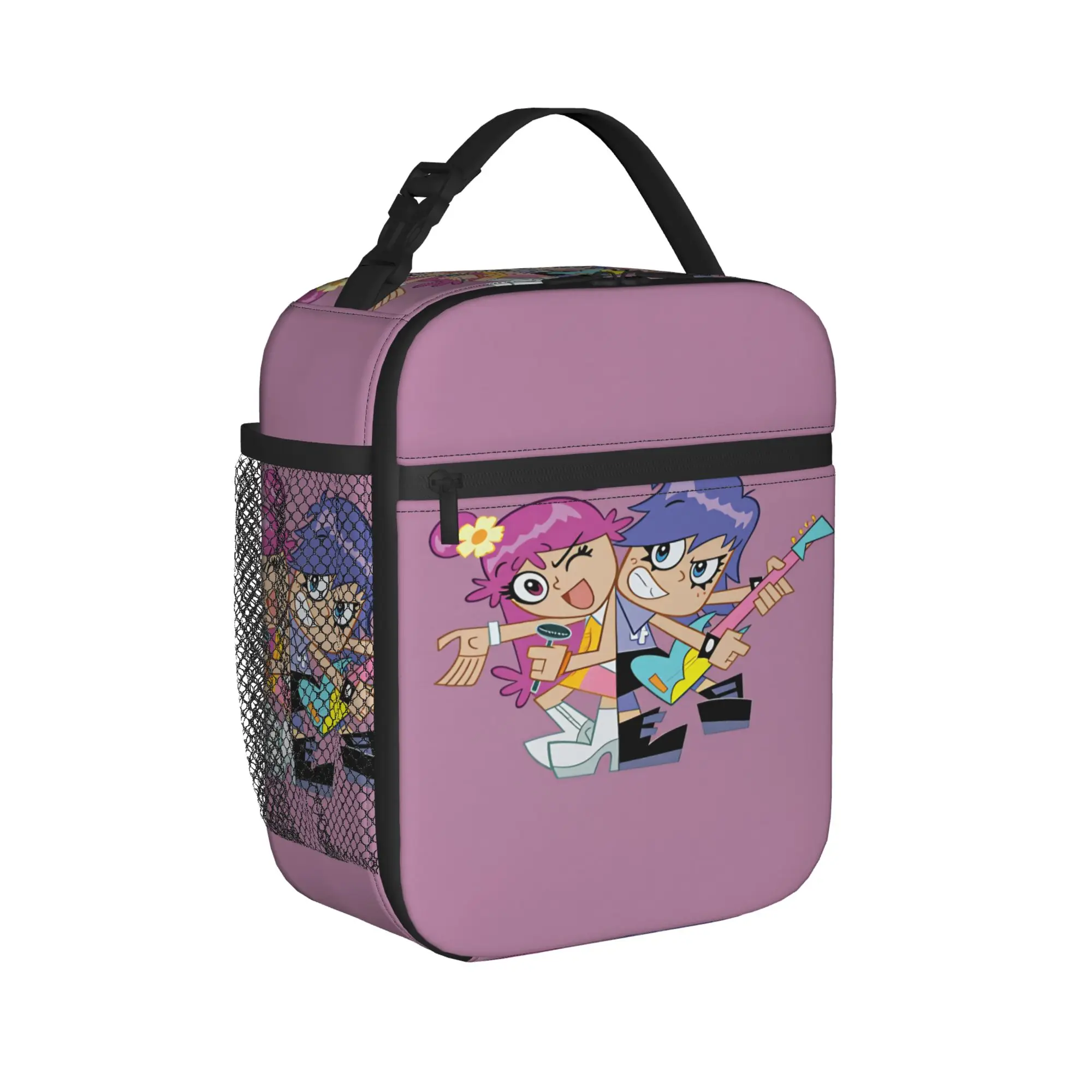 Hi Hi Puffy AmiYumi Lunch Bag  School Lunch Box For Child Funny Print Thermal Tote Handbags Oxford Portable Insulated Cooler Bag