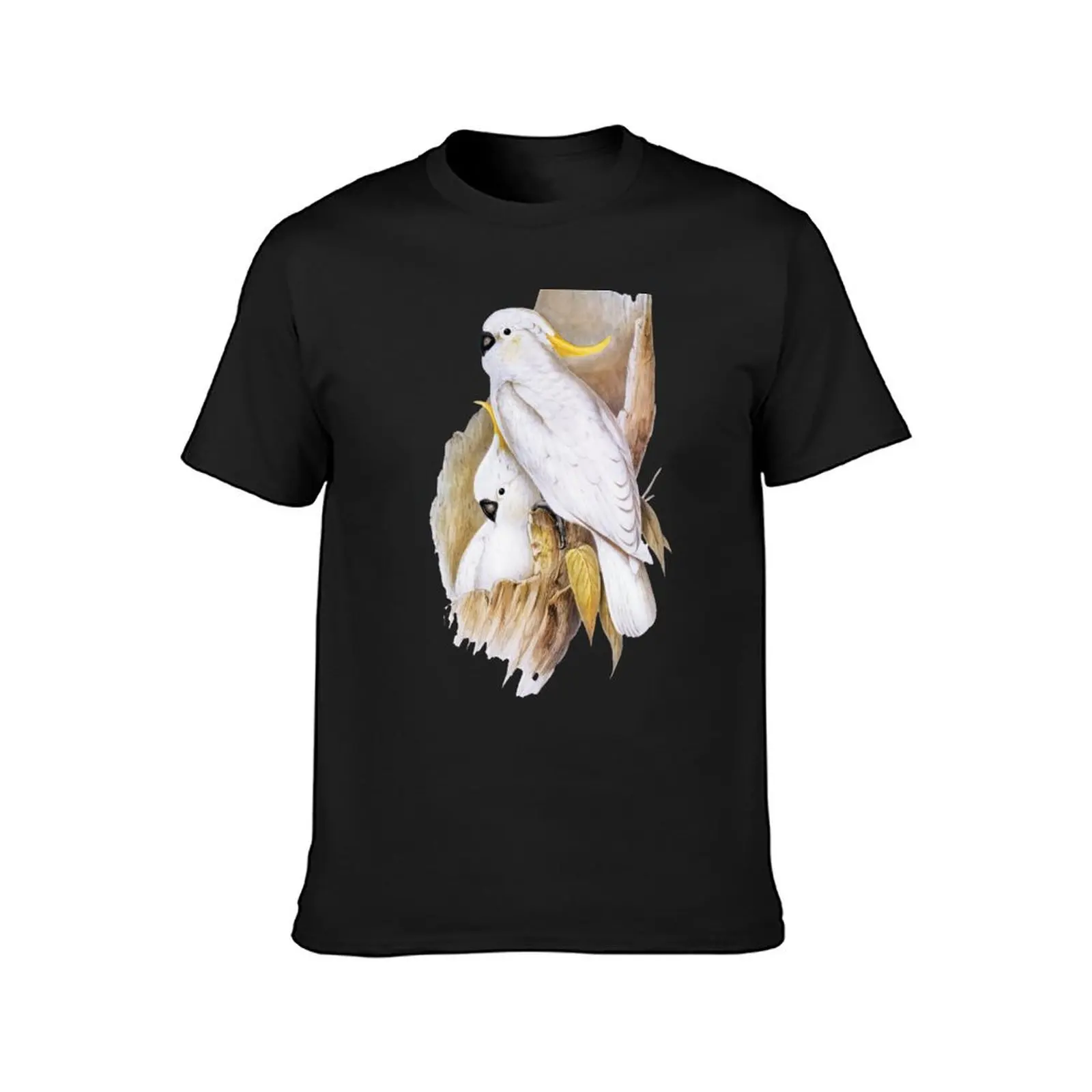 Sulphur Crested Cockatoo. (Cacatua galerita) by John Gould T-Shirt kawaii clothes aesthetic clothes customizeds t shirts for men