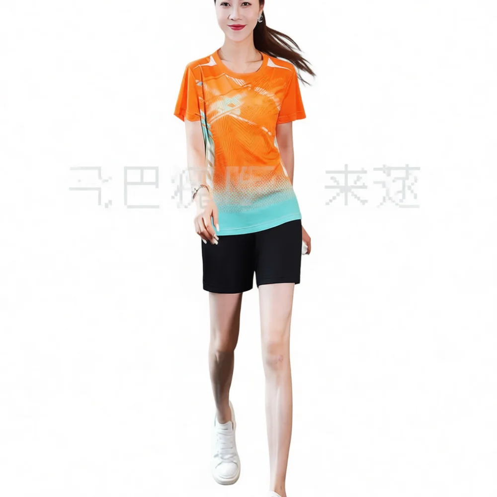 Running Gear Junior - Schnelltrocknendes Damen-Laufshirt aus Eisseide, atmungsaktives Sommer-Fitness-Yoga-T-Shirt,