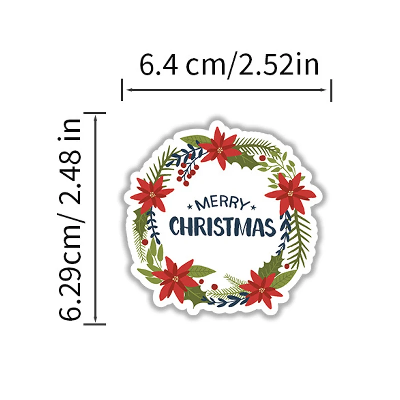 50 Stück süße Weihnachtsaufkleber, Vintage-Stil, Weihnachtsmann, Schneemann, Vinyl, wasserfest, Aufkleber für Wasserflaschen, Scrapbooking