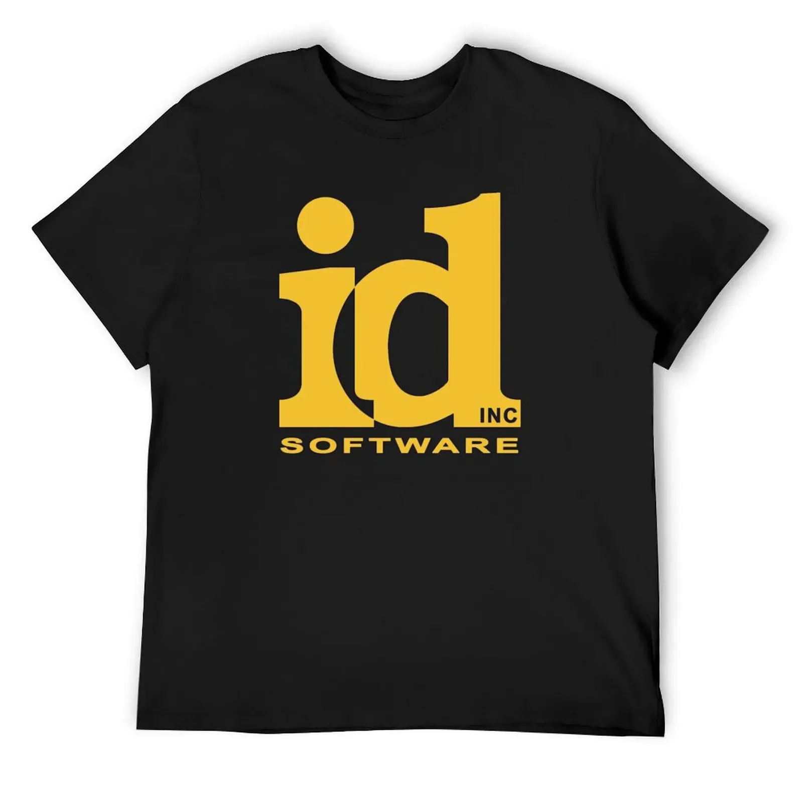 ID SOFTWARE T-Shirt vintage clothes oversized graphic tee summer top cotton graphic tees black t shirts for men