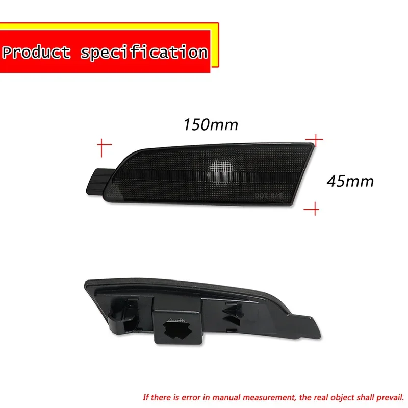 For Mazda 6 2009 2010 2011 2012 2013 Amber / White LED Car Front Fender Side Marker Parking/Driving Lights Turn Signal Lights