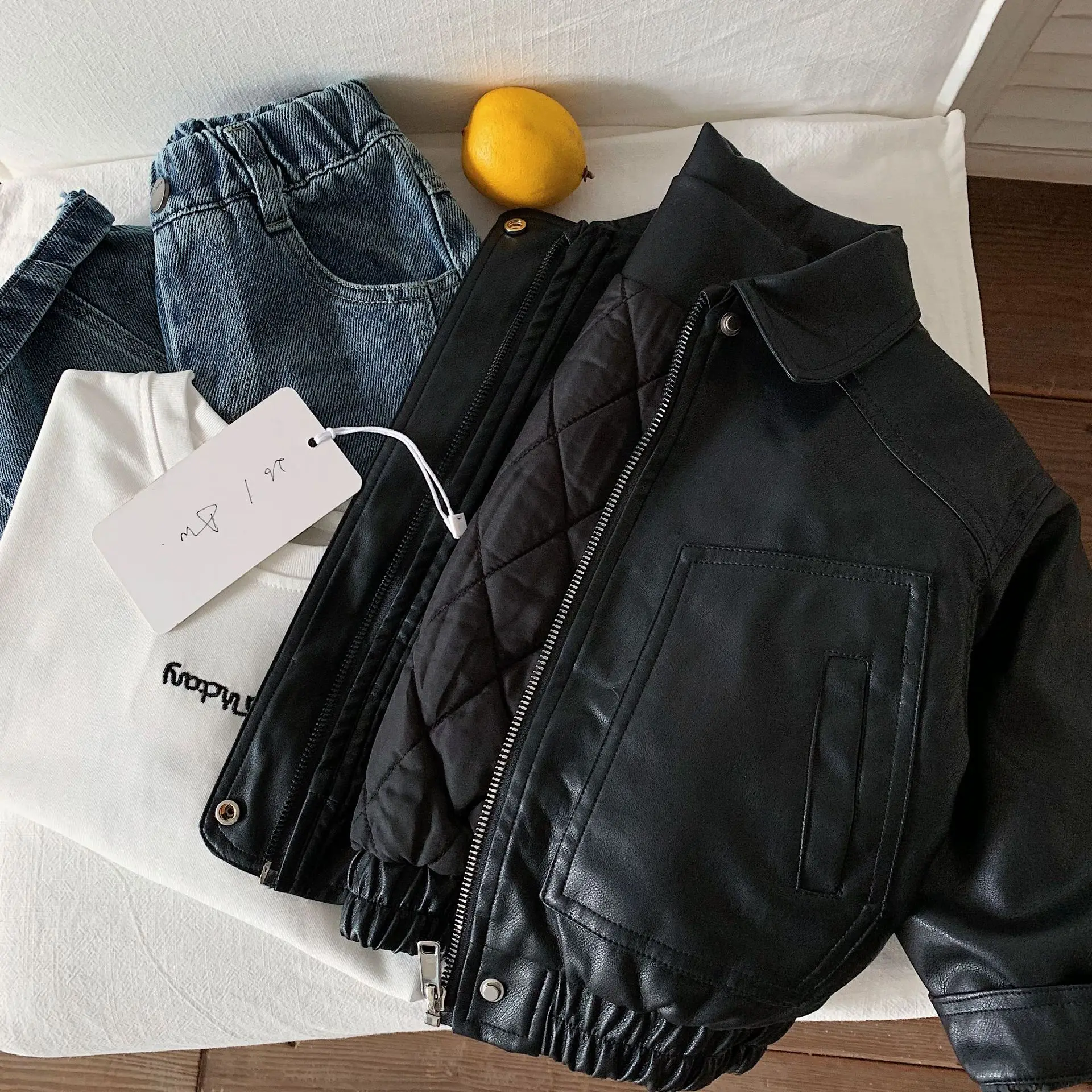 Coat Boys' Leather Jacket Wint - đánh giá và giá Jacket Winter Clothing
