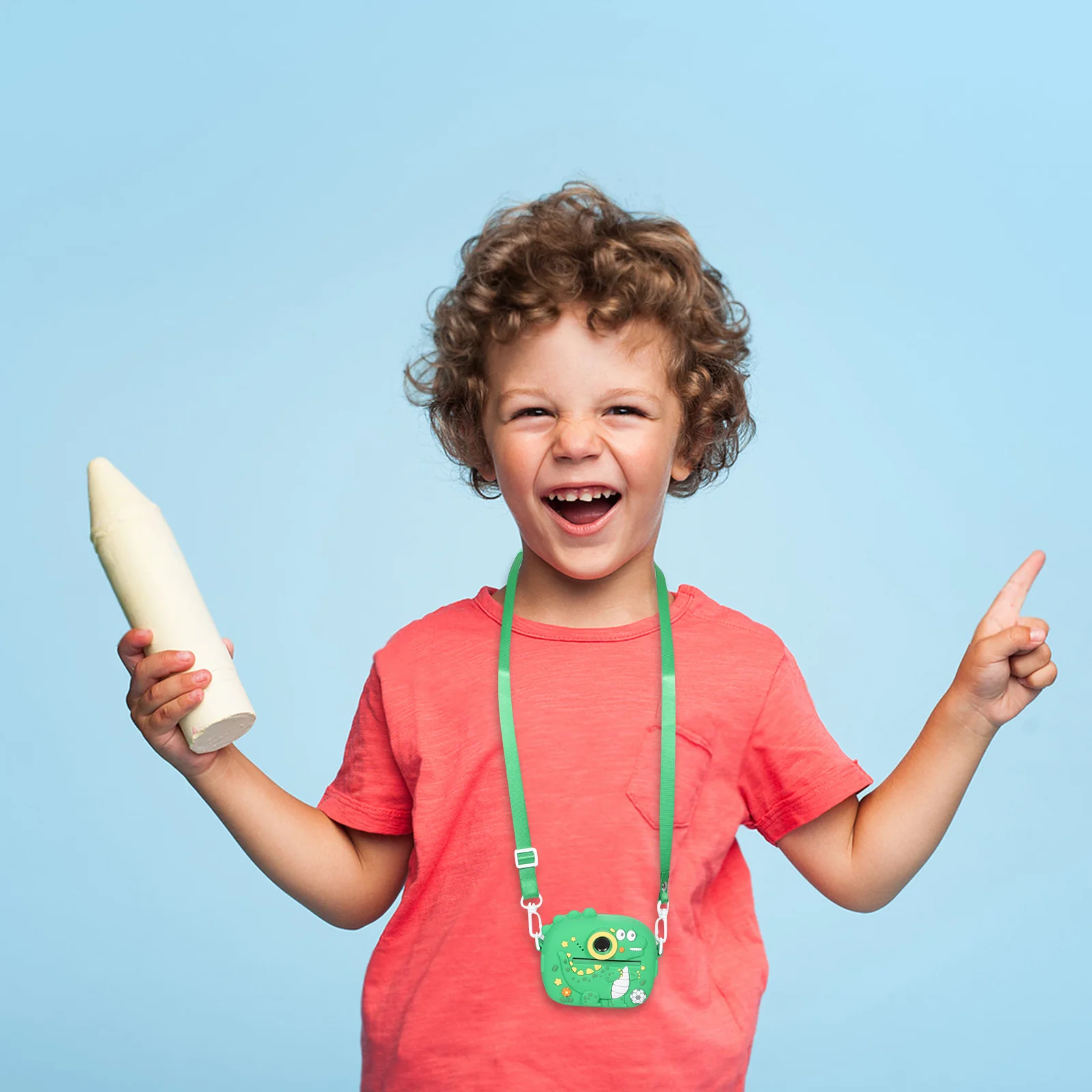 Kids Digital Camera Cartoon Design Dual Lens Instant Print Video Recorder Boys Girls Creative Gift Childrens Photography