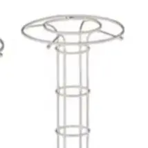 White Plastic Arched Grid Frame Plant Support Trellis For Outdoor Garden Climbing Vines Roses Tomatoes Vegetables Growth