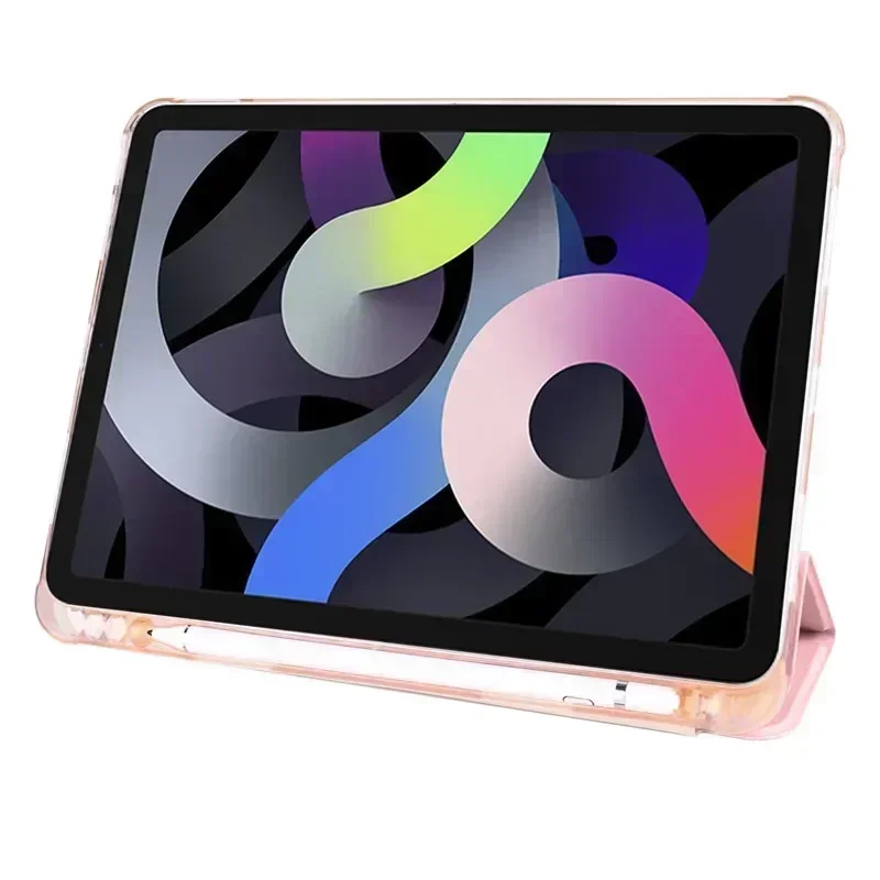 For iPad Air 11 2024 Case with Pen Holder Trifold TPU Back Stand Tablet Coque For iPad Air 6 6th Gen iPad Air M2 Case 11 inch image 6