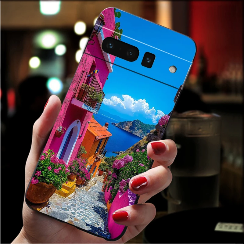 حافظة لهاتف جوجل بيكسل 10 9 برو XL 9A 8 7 6 برو بيكسل 8A 7A 6A بكسل 8 7 6 5 اليونان تركيا إيطاليا مشهد #2