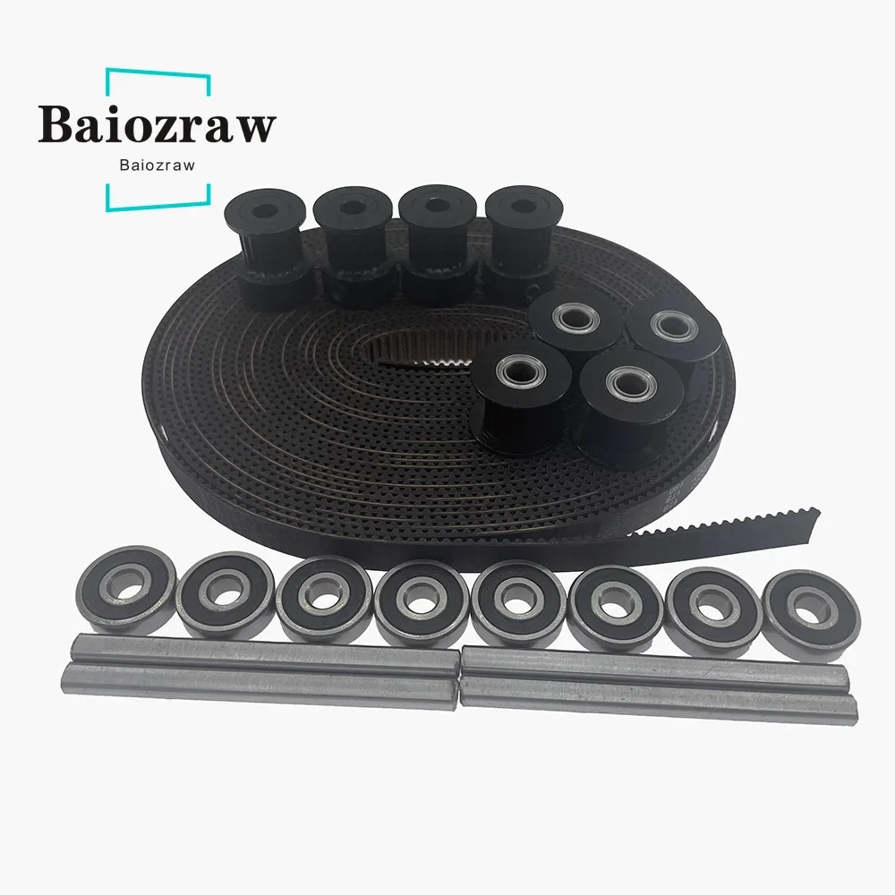 

Baiozraw XY Motion Parts GT2 LL-2GT-9 RF Open Belt 2GT Pulley Grind Flat Shaft 5X60mm for Gasherbrum Annex K3 3D Printer