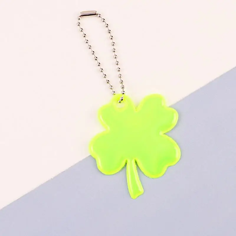 Reflector Keychain For Backpack Cute Safety Reflector Pendant 10X Decorative Keyring Dangling Decorations For Clothes