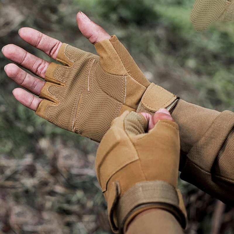 

Outdoor Tactical Gloves Airsoft Sport Gloves Half Finger Men Women Combat Shooting Hunting Fitness Fingerless Gloves