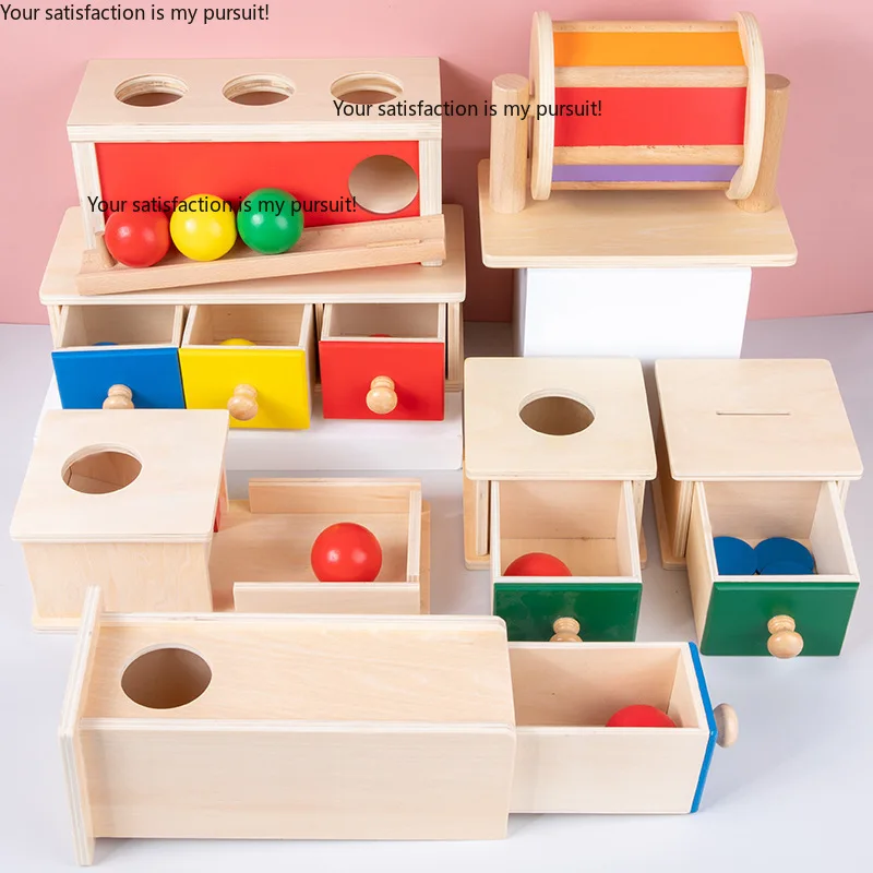 for toddlers aged 1-3 Montessori ball drawer coin box, educational toy