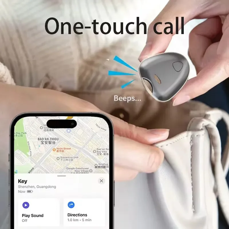 Smart Tracker Airtag Air Tag Wireless Tag keychain Locator For Apple Find My APP GPS Tracker Anti Lost Like Ferrari keys.