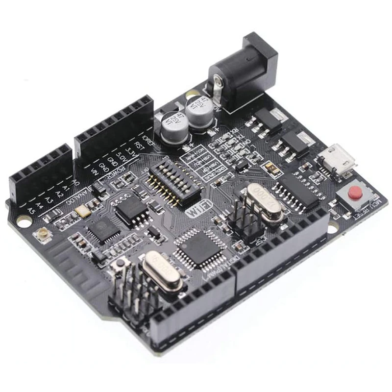 For UNO R3 Wifi Atmega328p+Wifi+ESP8266 Nodemcu 32MB Memory USB-TTL CH340G For Arduino With USB Cable 2.4G Wifi Antenna