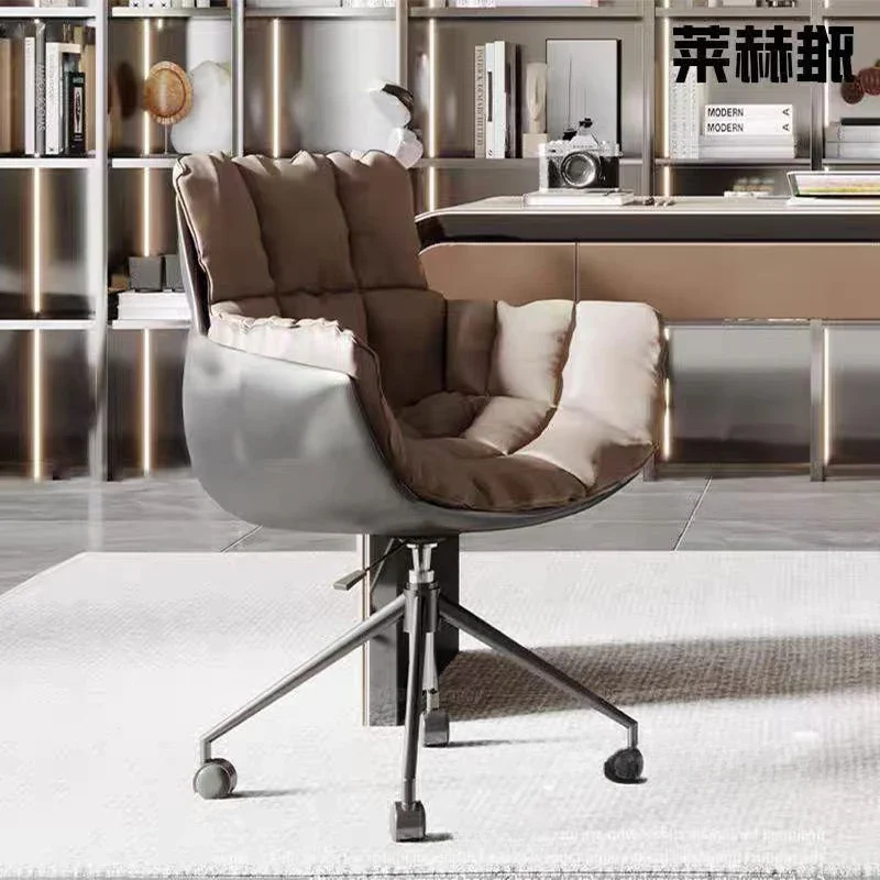 كرسي ألعاب تنفيذي مريح، مكياج بسيط بعجلات صلبة، كرسي مكتب مريح، أثاث ألعاب سيلا المرن المحمول