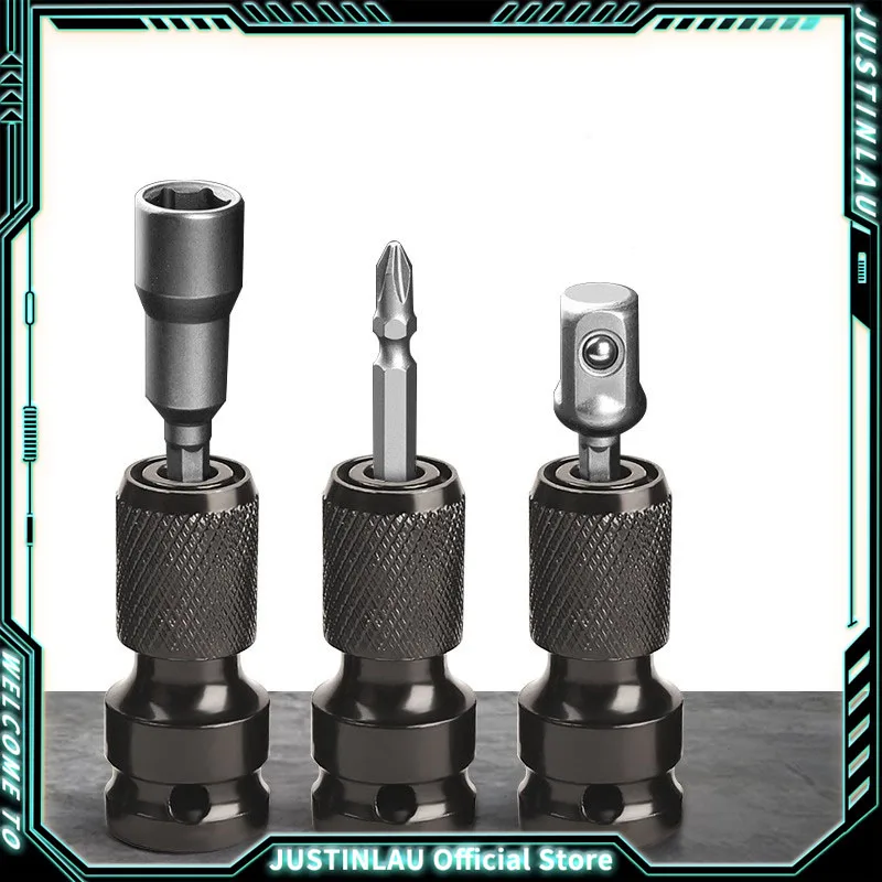 

1Pcs Spanner Drive Converter Quick Release Tools 1/2 Inch Square To 1/4 Inch Hex Ratchet Socket Impact Wrench Socket Set Adapter